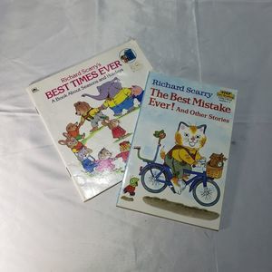 2 Richard Scarry Paperback Books